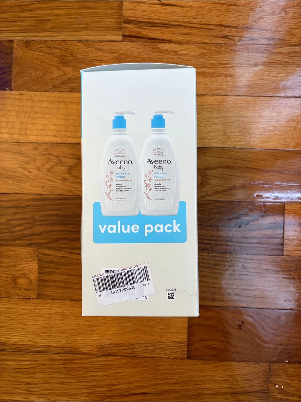 Aveeno Baby Daily Moisture Lotion w/ Prebiotic Oat - New, Sealed Value Pack of 2